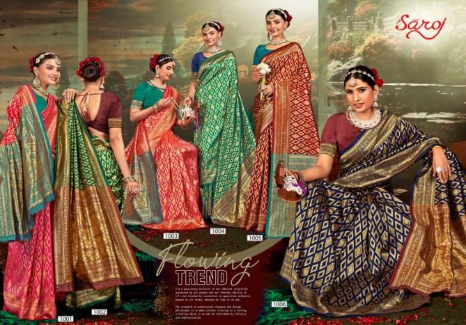 Swarn Moti Vol 1 By Saroj Designer Soft Silk Sarees Wholesale Clothing Suppliers In India
